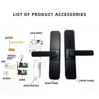 Glomarket Wifi Biometrica Tuya App elettronica Remote Smart Lock Smart Fingerprint Door Lock con Cat Eye
