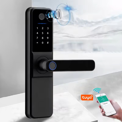 Glomarket Wifi Biometrica Tuya App elettronica Remote Smart Lock Smart Fingerprint Door Lock con Cat Eye