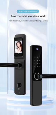 Glomarket Tuya Wifi Impronta digitale Password Chiusura porta intelligente Remote Control Chiusura intelligente con fotocamera