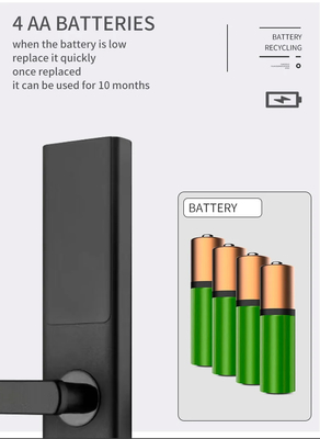 Glomarket Tuya Smart WiFi Digital Door Lock Code RFID IC Card Smartphone App Sblocco impronte digitali biometriche Smart Lock