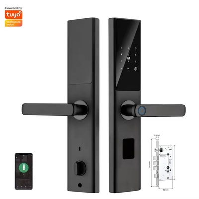 Glomarket Tuya Smart WiFi Digital Door Lock Code RFID IC Card Smartphone App Sblocco impronte digitali biometriche Smart Lock
