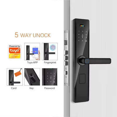 Glomarket Tuya Smart Security Serratura digitale delle porte Maniglia di impronte digitali biometriche Serratura intelligente Hotel Camera appartamento Serratura di fabbrica Prezzo