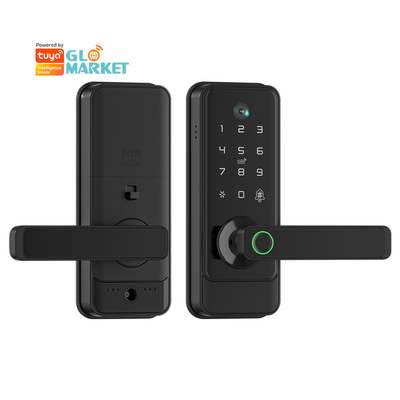 Glomarket Tuya Wifi Keyless Deadbolt Lock Serraduras Maniglia elettrica Serratura porta anteriore Con tastiera Smart Fingerprint Digital Lock