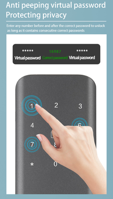 Glomarket Appartamento Blocco della stanza impronte digitali Smart Door Lock Ble Password Keyless App Control Chiusura digitale