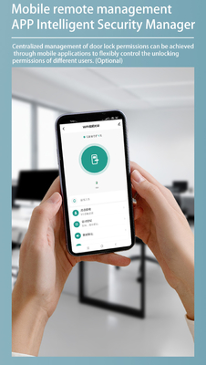 Glomarket Appartamento Blocco della stanza impronte digitali Smart Door Lock Ble Password Keyless App Control Chiusura digitale
