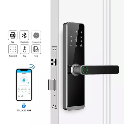 Glomarket Wholesale Prezzo di fabbrica Ingegneria di impronte digitali maniglia lucchetto senza chiave Hotel digitale Tuya App Smart Digital Door Lock