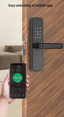 Glomarket Tuya Smart Door Lock Camera da letto Casa Digital Biometric Fingerprint Maniglia intelligente Serrature elettroniche