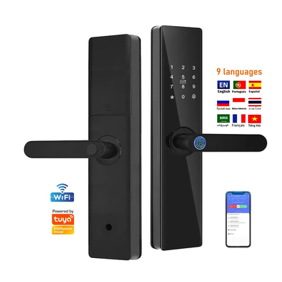 Glomarket Tuya TTlock Impronta digitale Password Appartamento Camera di casa Cerraduras Inteligentes Sicurezza Smart Chiusura porta in legno