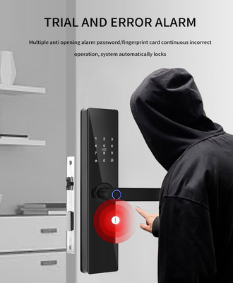 Glomarket Tuya TTlock Impronta digitale Password Appartamento Camera di casa Cerraduras Inteligentes Sicurezza Smart Chiusura porta in legno