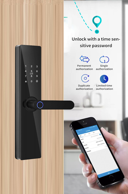 Glomarket Tuya TTlock Impronta digitale Password Appartamento Camera di casa Cerraduras Inteligentes Sicurezza Smart Chiusura porta in legno