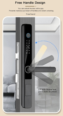 Glomarket Smart Tuya Serratura a prova d'acqua Porta scorrevole Impronta digitale Password Maniglia a controllo remoto Serratura elettronica intelligente
