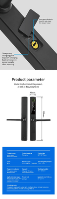 Glomarket Broken Bridge Smart Lock Intelligenza di fascia alta Zinc Alloy Tuya Wifi Impronta digitale Serratura impermeabile