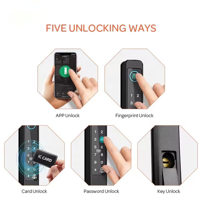 Glomarket Broken Bridge Smart Lock Intelligenza di fascia alta Zinc Alloy Tuya Wifi Impronta digitale Serratura impermeabile