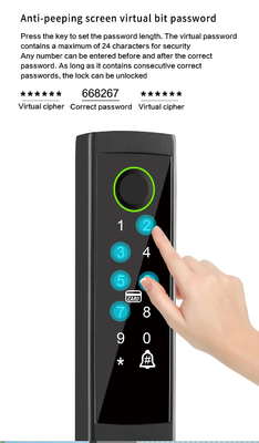 Glomarket Broken Bridge Smart Lock Intelligenza di fascia alta Zinc Alloy Tuya Wifi Impronta digitale Serratura impermeabile