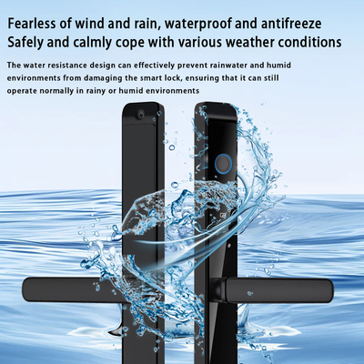 Glomarket Outdoor Aluminum Sliding Door Lock Digital Handle Electronic Ttlock Fingerprint Tuya Serrature intelligenti impermeabili