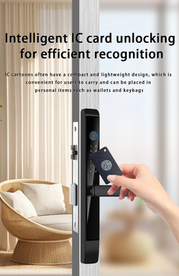 Glomarket Outdoor Aluminum Sliding Door Lock Digital Handle Electronic Ttlock Fingerprint Tuya Serrature intelligenti impermeabili