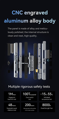 Glomarket Sicurezza Cerradura Inteligente Sicurezza Domestica Automatica Elettronica Wifi Impressione digitale Tuya Smart Door Lock