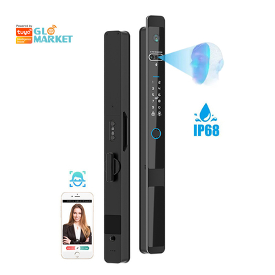 Glomarket Tuya 3d Face Cerradura Inteligente Automatica elettrica Wifi Camera Impressione digitale Smart Door Lock