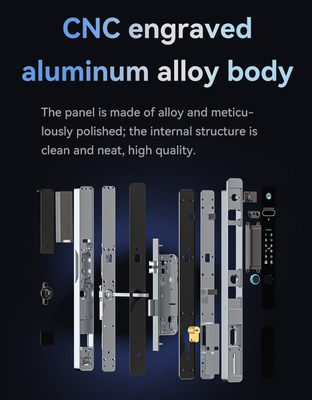 Glomarket Tuya 3d Face Cerradura Inteligente Automatica elettrica Wifi Camera Impressione digitale Smart Door Lock