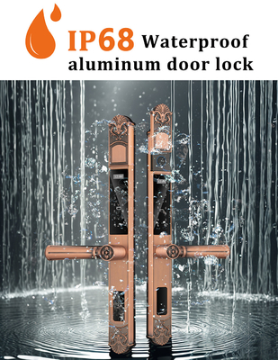 Glomarket Cortile Villa Chiusura Porta Alta Sicurezza Ignifuga Intelligente Doppia Impronta Digitale Password Smart Lock