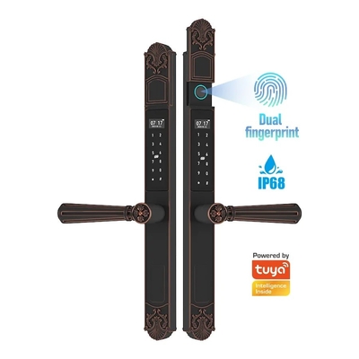 Glomarket Cortile Villa Chiusura Porta Alta Sicurezza Ignifuga Intelligente Doppia Impronta Digitale Password Smart Lock