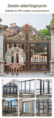 Glomarket Cortile Villa Chiusura Porta Alta Sicurezza Ignifuga Intelligente Doppia Impronta Digitale Password Smart Lock