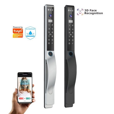 Glomarket Outdoor Electric Keyless 3D Facial Recognition Tuya Digital Password Card Door Lock Impermeabile Impressione digitale Serratura intelligente