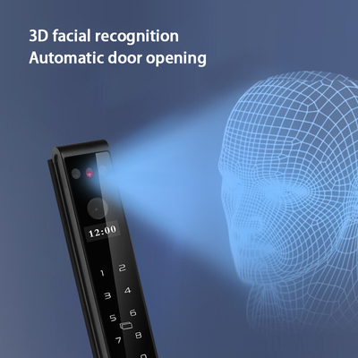 Glomarket Outdoor Electric Keyless 3D Facial Recognition Tuya Digital Password Card Door Lock Impermeabile Impressione digitale Serratura intelligente