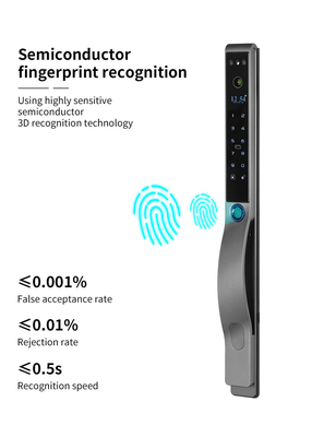 Glomarket Outdoor Electric Keyless 3D Facial Recognition Tuya Digital Password Card Door Lock Impermeabile Impressione digitale Serratura intelligente