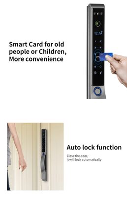 Glomarket Outdoor Electric Keyless 3D Facial Recognition Tuya Digital Password Card Door Lock Impermeabile Impressione digitale Serratura intelligente