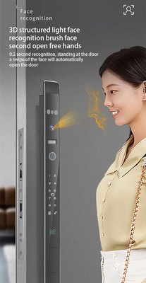 Glomarket Automatic 3d Face Smart Lock With Camera Security Biometric Fingerprint Porta scorrevole Tuya Smart Door Lock