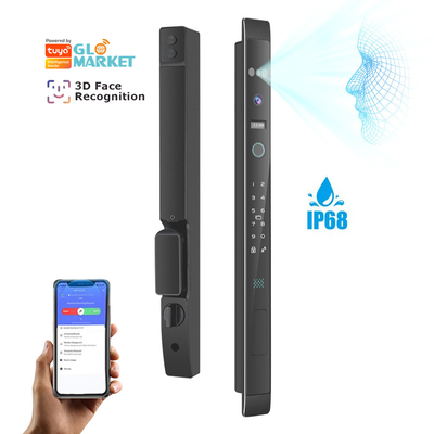 Glomarket Automatic 3d Face Smart Lock With Camera Security Biometric Fingerprint Porta scorrevole Tuya Smart Door Lock