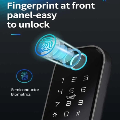 Glomarket Smart Home Impermeabile Smart Electric Rim Lock con Tuya Controllo APP WIFI Porta esterno porta d'ingresso Smart Lock
