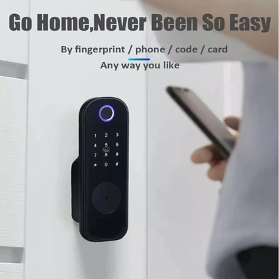 Appartamento Glomarket Tuya Smart Door Lock Antifurto Digital Password Ttlock App Control Gate Doppio Smart Rim Fingerprint Lock