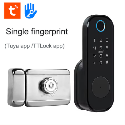 Appartamento Glomarket Tuya Smart Door Lock Antifurto Digital Password Ttlock App Control Gate Doppio Smart Rim Fingerprint Lock