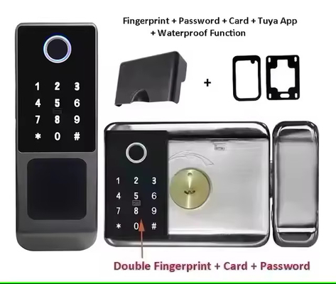 Glomarket Tuya Impermeabile Digitale TTLock Sblocco remoto Sblocco intelligente a doppia facciata con impronta digitale