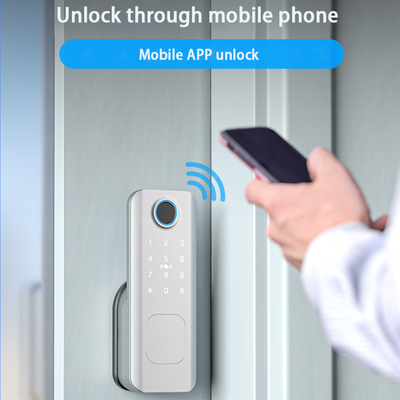 Glomarket Sicurezza all'aperto Chiave digitale intelligente Password impronta digitale Smart Rim Door Lock For Gate Porta d'ingresso