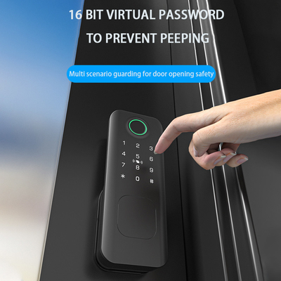 Glomarket Sicurezza all'aperto Chiave digitale intelligente Password impronta digitale Smart Rim Door Lock For Gate Porta d'ingresso