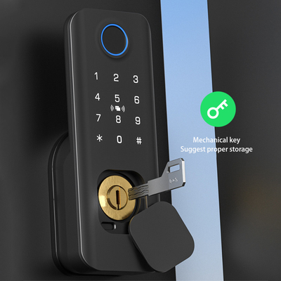 Glomarket Sicurezza all'aperto Chiave digitale intelligente Password impronta digitale Smart Rim Door Lock For Gate Porta d'ingresso