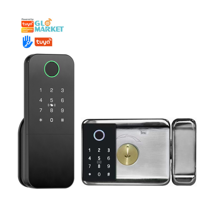 Glomarket Outdoor Electronic Smart Fingerprint Password Blocco digitale Tuya Ttlock Blocco smart porta