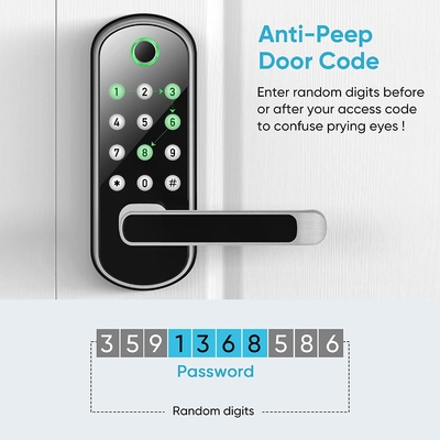 Glomarket Smart Home Security Blocco digitale Tuya Wifi senza chiave Impronta digitale Biometrica Intelligente Blocco porta