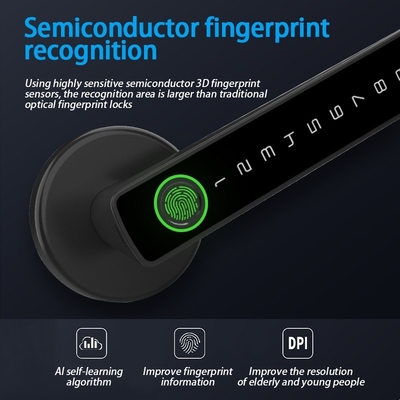 Glomarket Tuya Ble Smart Lock Sicurezza elettronica senza chiave Smart Door Handle Lock Blocco interno