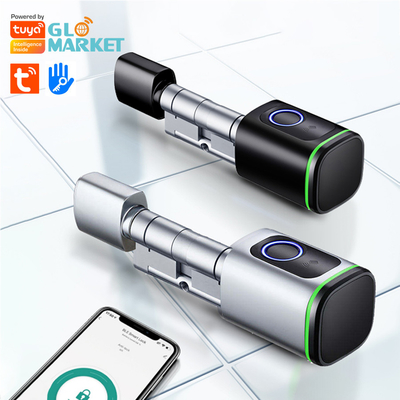 Glomarket Home Smart Door Lock Ttlock Smart Fingerprint Card Key Unlock Regolabile Cilindro Euro Smart Lock Tuya App Door Lock