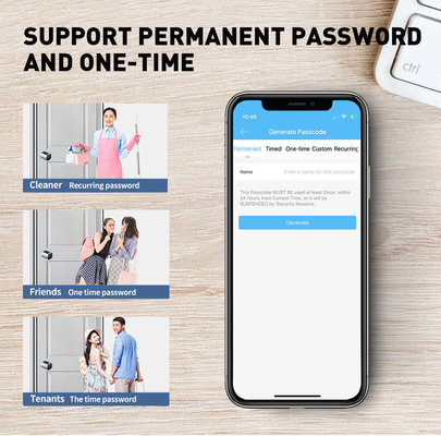 Glomarket Tuya Ttlock Smart Digital Keyless Door Lock Cylinder Combinazione Password &amp; Card Serratura elettronica Silindri di serratura intelligente