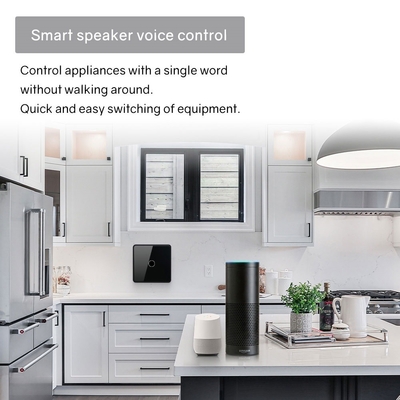 Glomarket Smart UE/UK 1-4Gang Wall Switch WIFI/Zigbee Glass Panel Light Switch Tuya Smart Switch con Google Alexa