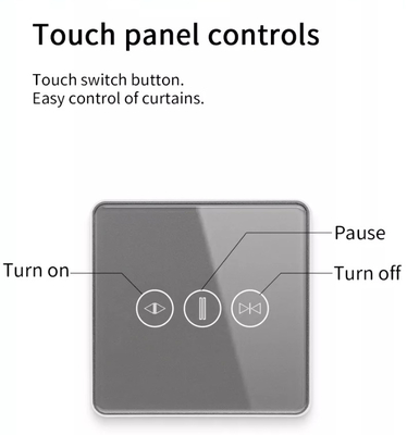 Smart Curtain Switch Wifi/Zigbee Voice Control Google Assistant Smart EU Standard Touch Screen Switch APP Interruttore di porta del garage