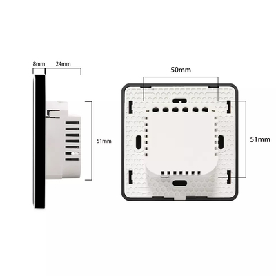 Smart Curtain Switch Wifi/Zigbee Voice Control Google Assistant Smart EU Standard Touch Screen Switch APP Interruttore di porta del garage