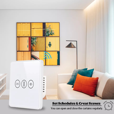 Smart Curtain Switch Wifi/Zigbee Voice Control Google Assistant Smart EU Standard Touch Screen Switch APP Interruttore di porta del garage