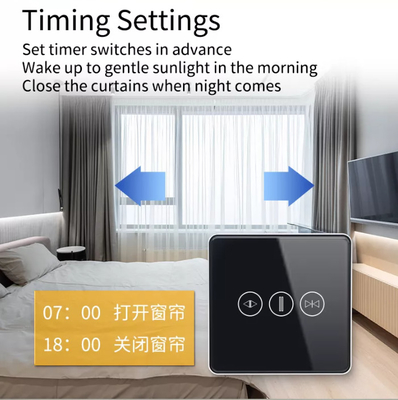 Smart Curtain Switch Wifi/Zigbee Voice Control Google Assistant Smart EU Standard Touch Screen Switch APP Interruttore di porta del garage