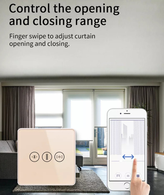 Smart Curtain Switch Wifi/Zigbee Voice Control Google Assistant Smart EU Standard Touch Screen Switch APP Interruttore di porta del garage